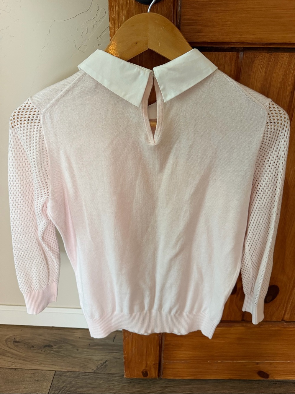 Ted Baker London Embellished Collar Blush Pink Sweater - Size 1 (US S) - Picture 7 of 8